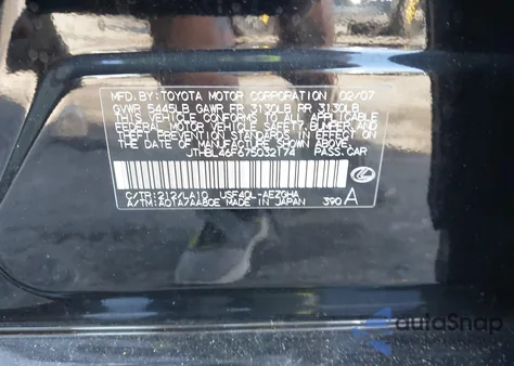 2007 Lexus Ls 460 from USA, damaged, VIN JTHBL46F675032174